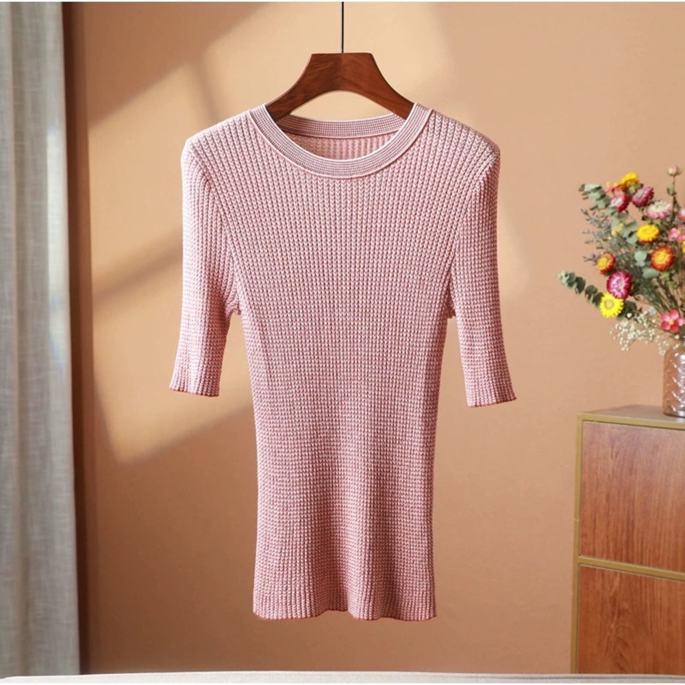 Pink Knit Top